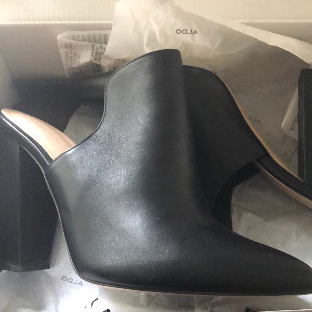 Black Heel Mule